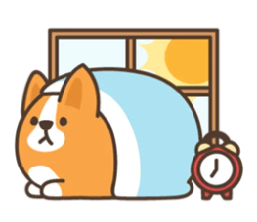 🥱 Стикер «belly corgi» для Telegram