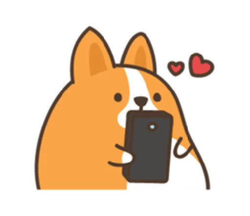 🥰 Стикер «belly corgi» для Telegram