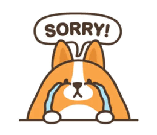😭 Стикер «belly corgi» для Telegram