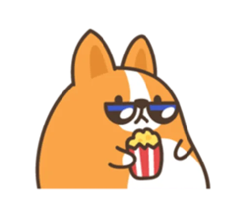 🍿 Стикер «belly corgi» для Telegram