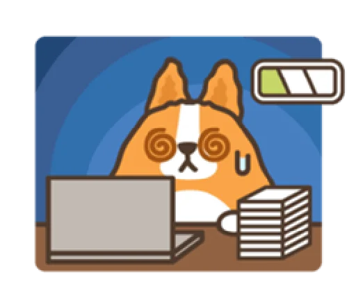 🥴 Стикер «belly corgi» для Telegram