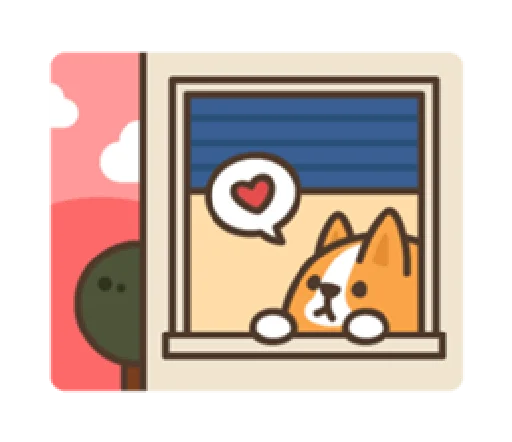 😌 Стикер «belly corgi» для Telegram