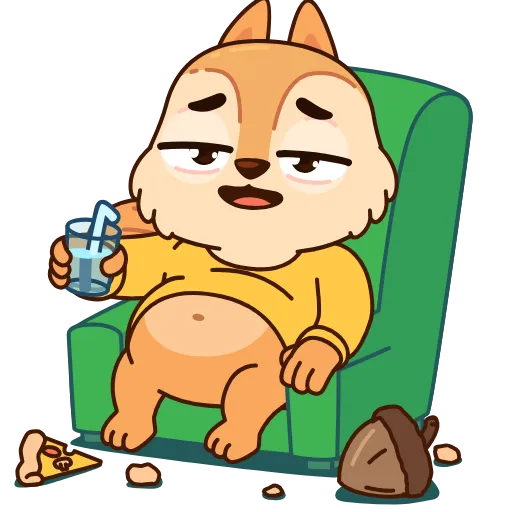 🤩 Стикер «Белочка» для Telegram