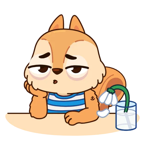 🤩 Стикер «Белочка» для Telegram