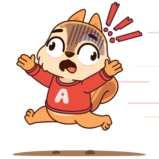 🤩 Стикер «Белочка» для Telegram