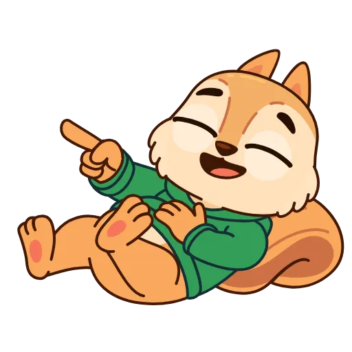 🤩 Стикер «Белочка» для Telegram