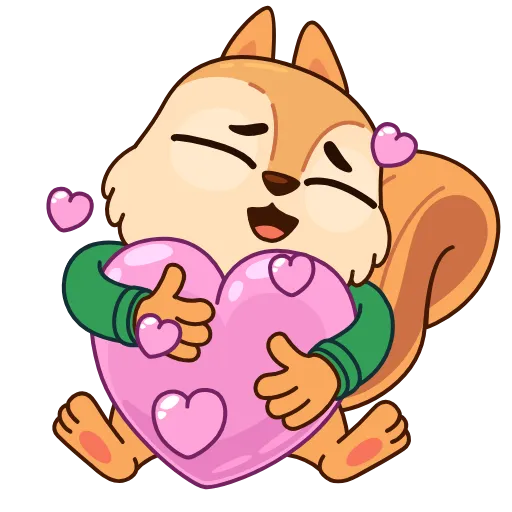 🤩 Стикер «Белочка» для Telegram
