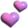 💜 Эмодзи «валентинка 3д» для Telegram