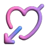 ❤️‍🔥 Эмодзи «валентинка 3д» для Telegram