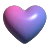 💜 Эмодзи «валентинка 3д» для Telegram