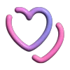 💕 Эмодзи «валентинка 3д» для Telegram