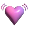 💓 Эмодзи «валентинка 3д» для Telegram