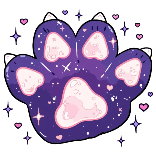 🐾 Стикер «валентинка» для Telegram