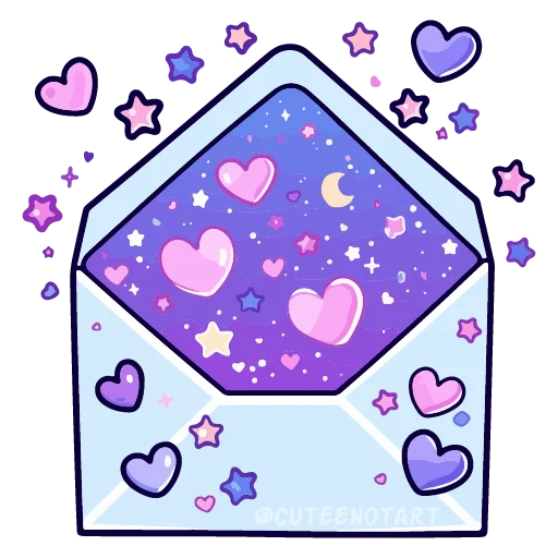 ✉️ Стикер «валентинка» для Telegram