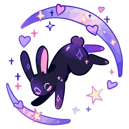 🐰 Стикер «валентинка» для Telegram