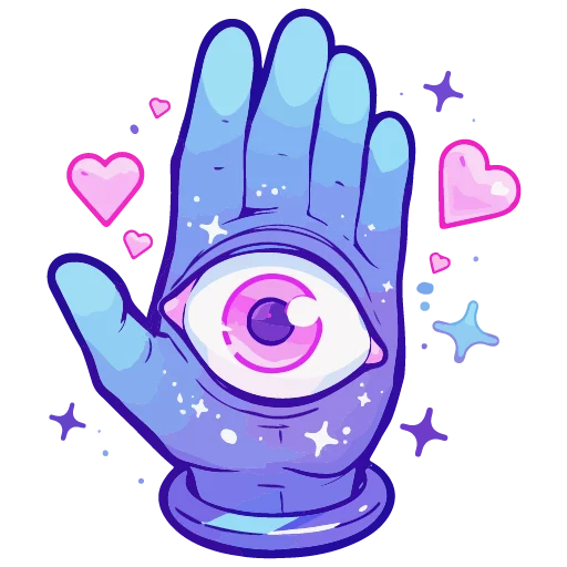 👁 Стикер «валентинка» для Telegram