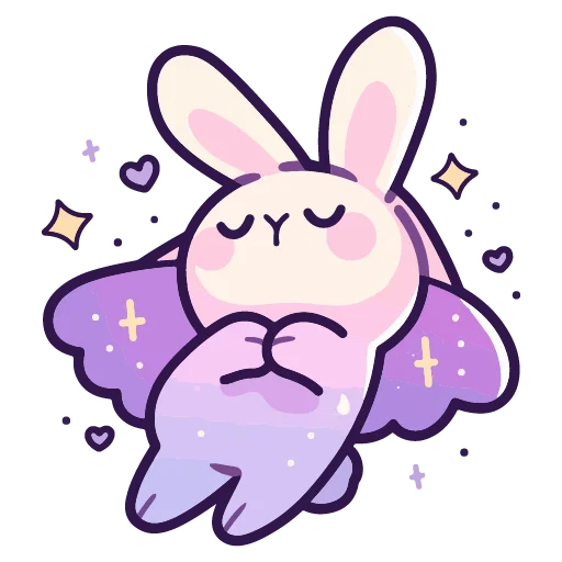 🐰 Стикер «валентинка» для Telegram