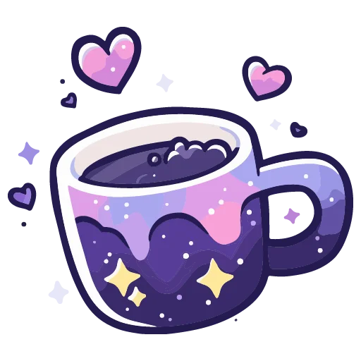 ☕️ Стикер «валентинка» для Telegram