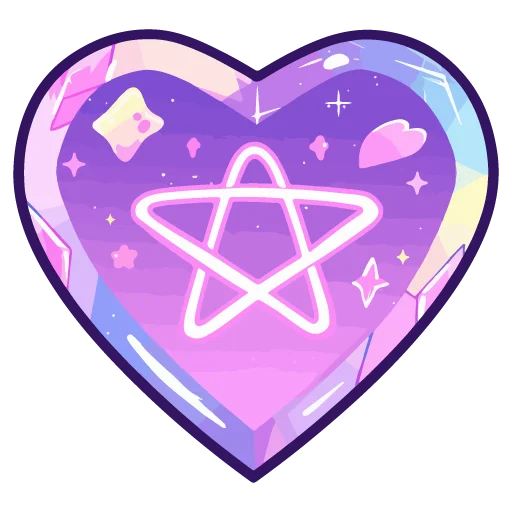 💜 Стикер «валентинка» для Telegram