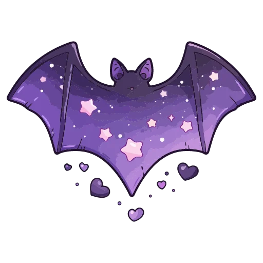 🦇 Стикер «валентинка» для Telegram