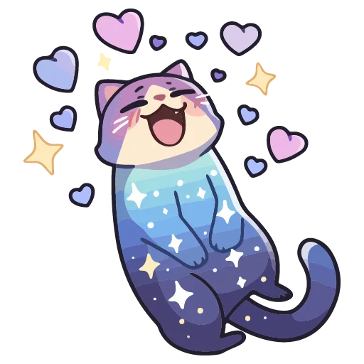 🐱 Стикер «валентинка» для Telegram