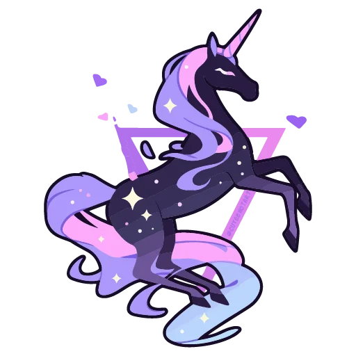 🦄 Стикер «валентинка» для Telegram