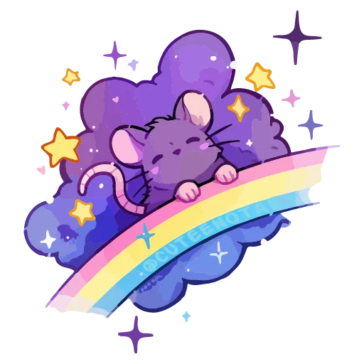 🐭 Стикер «валентинка» для Telegram