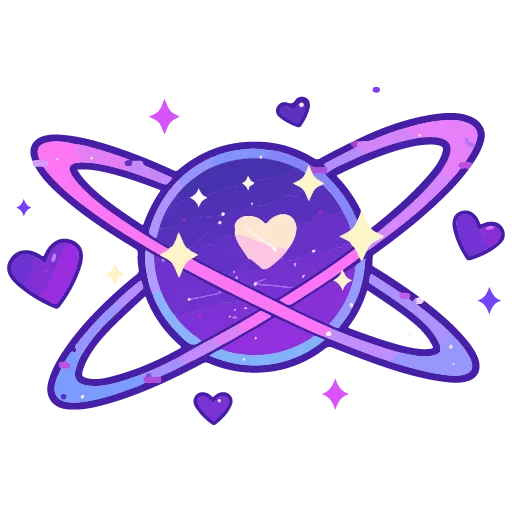 🪐 Стикер «валентинка» для Telegram