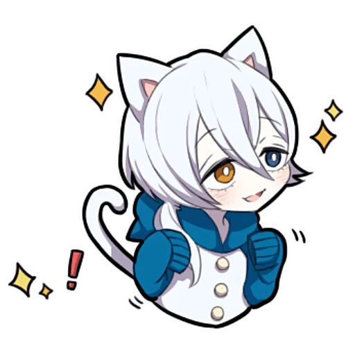😁 Стикер «Белый котёнок ч.1» для Telegram