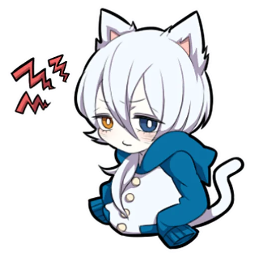😁 Стикер «Белый котёнок ч.1» для Telegram