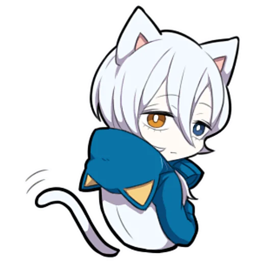 😏 Стикер «Белый котёнок ч.1» для Telegram