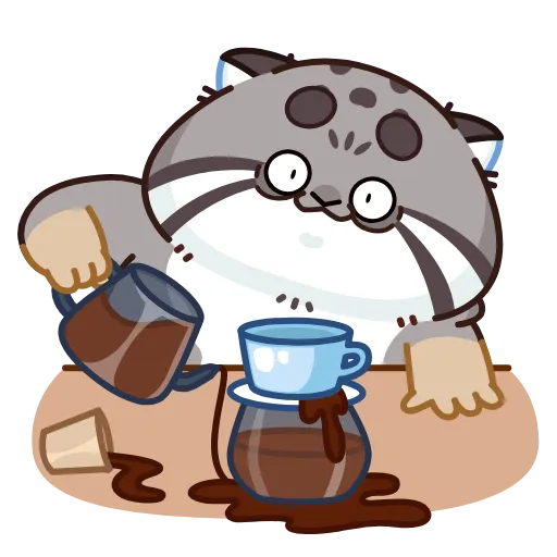 ☕️ Стикер «Беляш» для Telegram
