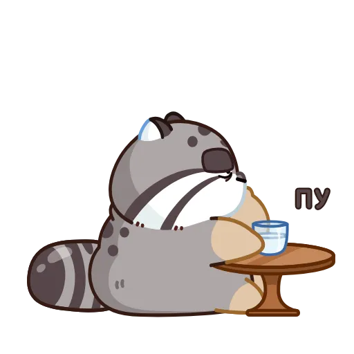 ☕️ Стикер «Беляш» для Telegram