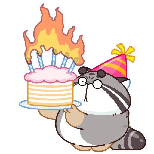 🎂 Стикер «Беляш» для Telegram