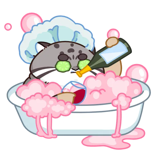 🛁 Стикер «Беляш» для Telegram