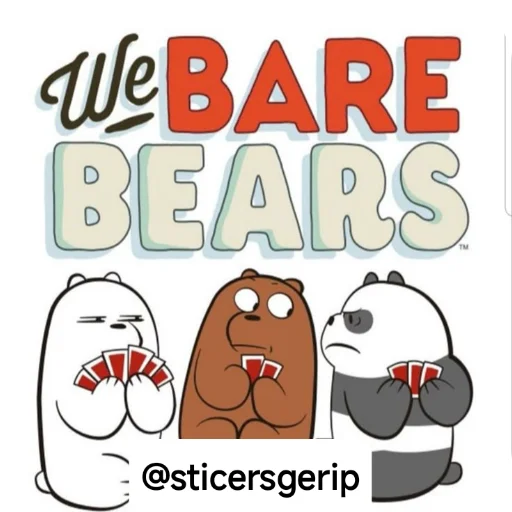 Стикерпак We Bare Bears для Telegram