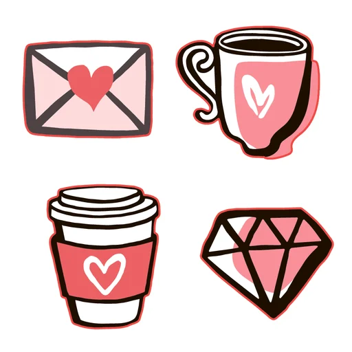 😍 Стикер «Be My Valentine» для Telegram