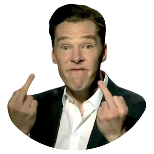 🖕 Стикер «Benedict Cumberbatch» для Telegram