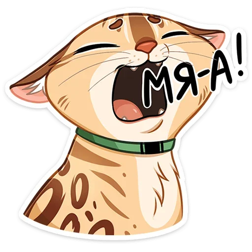 😽 Стикер «Бенгал и Сомали» для Telegram