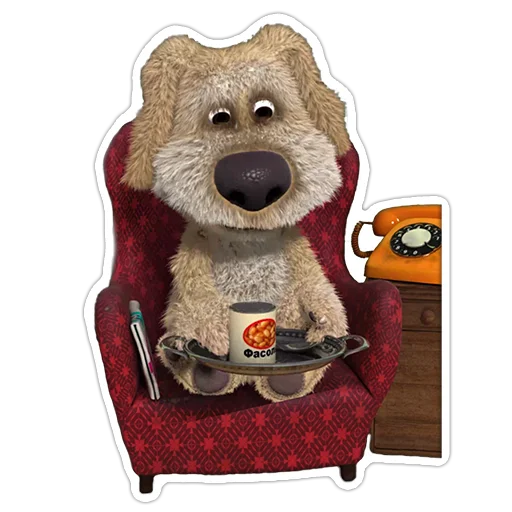 🍽 Стикер «Benthedog» для Telegram