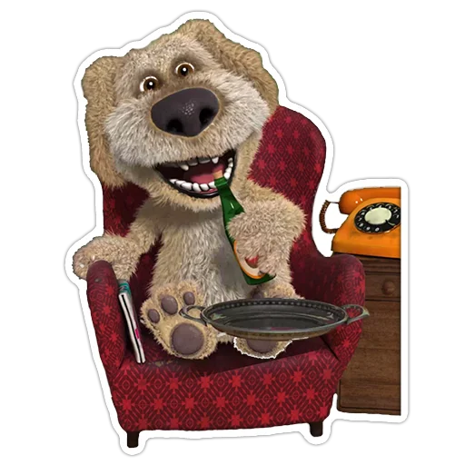 🍾 Стикер «Benthedog» для Telegram