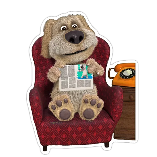 📰 Стикер «Benthedog» для Telegram