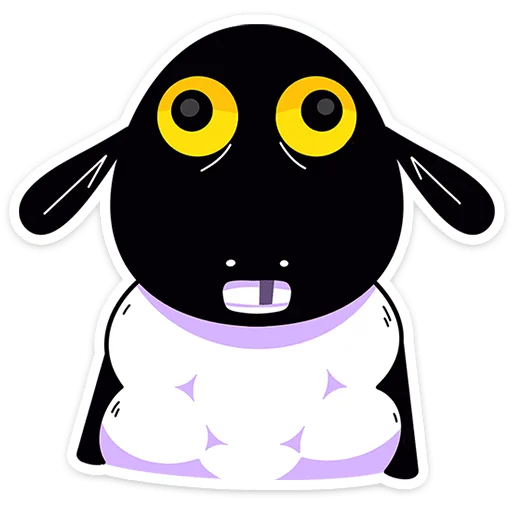 🐏 Стикер «Бенджи без надписей» для Telegram