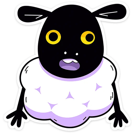 🐏 Стикер «Бенджи без надписей» для Telegram
