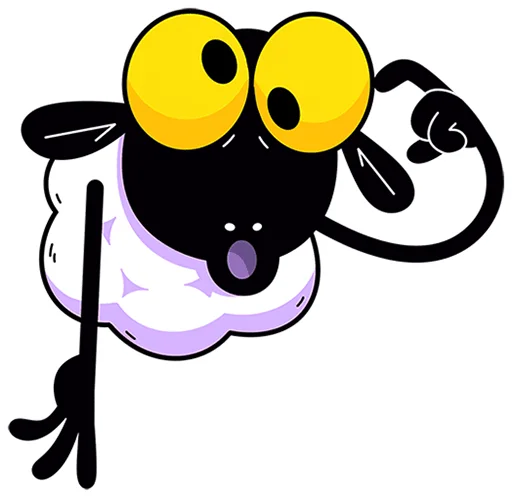 🐏 Стикер «Бенджи без надписей» для Telegram