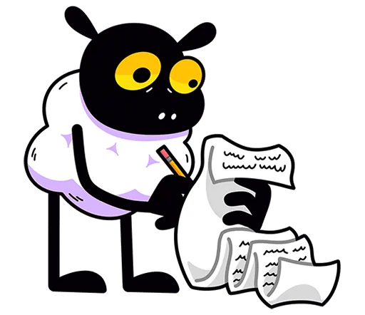 🐏 Стикер «Бенджи без надписей» для Telegram
