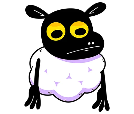 🐏 Стикер «Бенджи без надписей» для Telegram