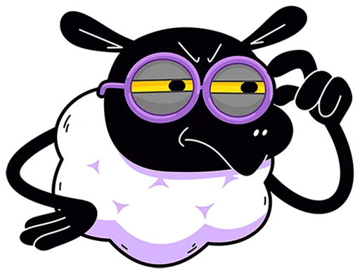 🐏 Стикер «Бенджи без надписей» для Telegram