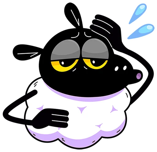 🐏 Стикер «Бенджи без надписей» для Telegram