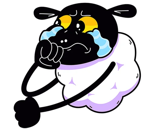 🐏 Стикер «Бенджи без надписей» для Telegram
